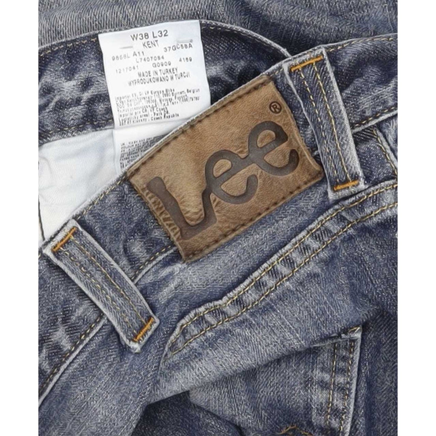 Lee Kent Men Blue Straight Regular Jeans W39 L27