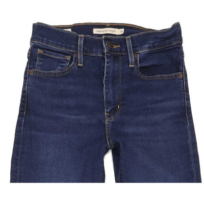 Levi's 724 High Rise Women Blue Straight Stretch Jeans W26 L32