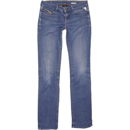 Replay Women Blue Straight Slim Stretch Jeans W28 L32