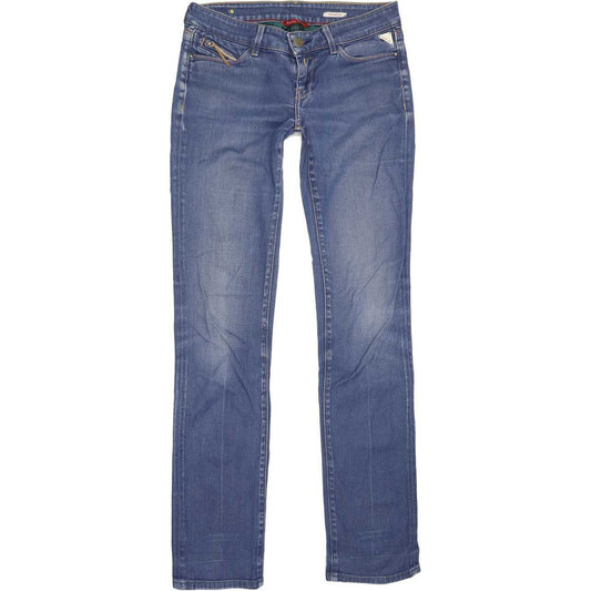 Replay Women Blue Straight Slim Stretch Jeans W28 L32