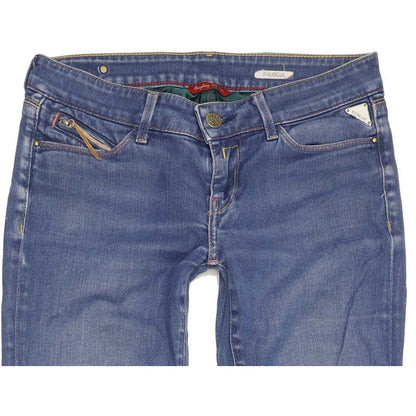 Replay Women Blue Straight Slim Stretch Jeans W28 L32