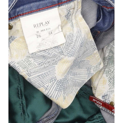 Replay Women Blue Straight Slim Stretch Jeans W28 L32