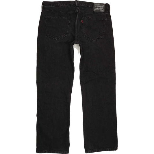 Levi's Men Black Straight Regular Jeans W36 L31