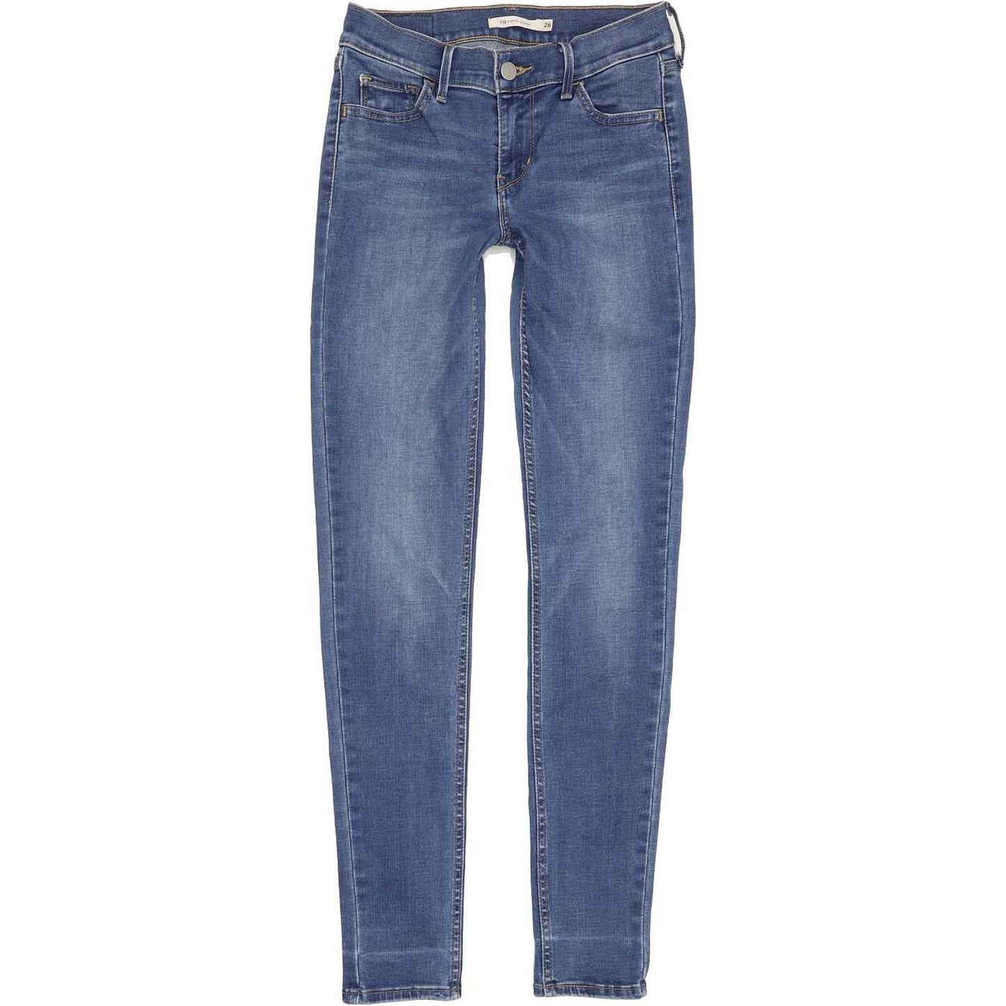 Levi's 710 Super Women Blue Skinny Slim Stretch Jeans W26 L30