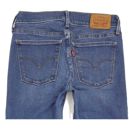 Levi's 710 Super Women Blue Skinny Slim Stretch Jeans W26 L30