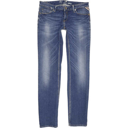 Replay Roxeanne Women Blue Straight Slim Stretch Jeans W28 L31