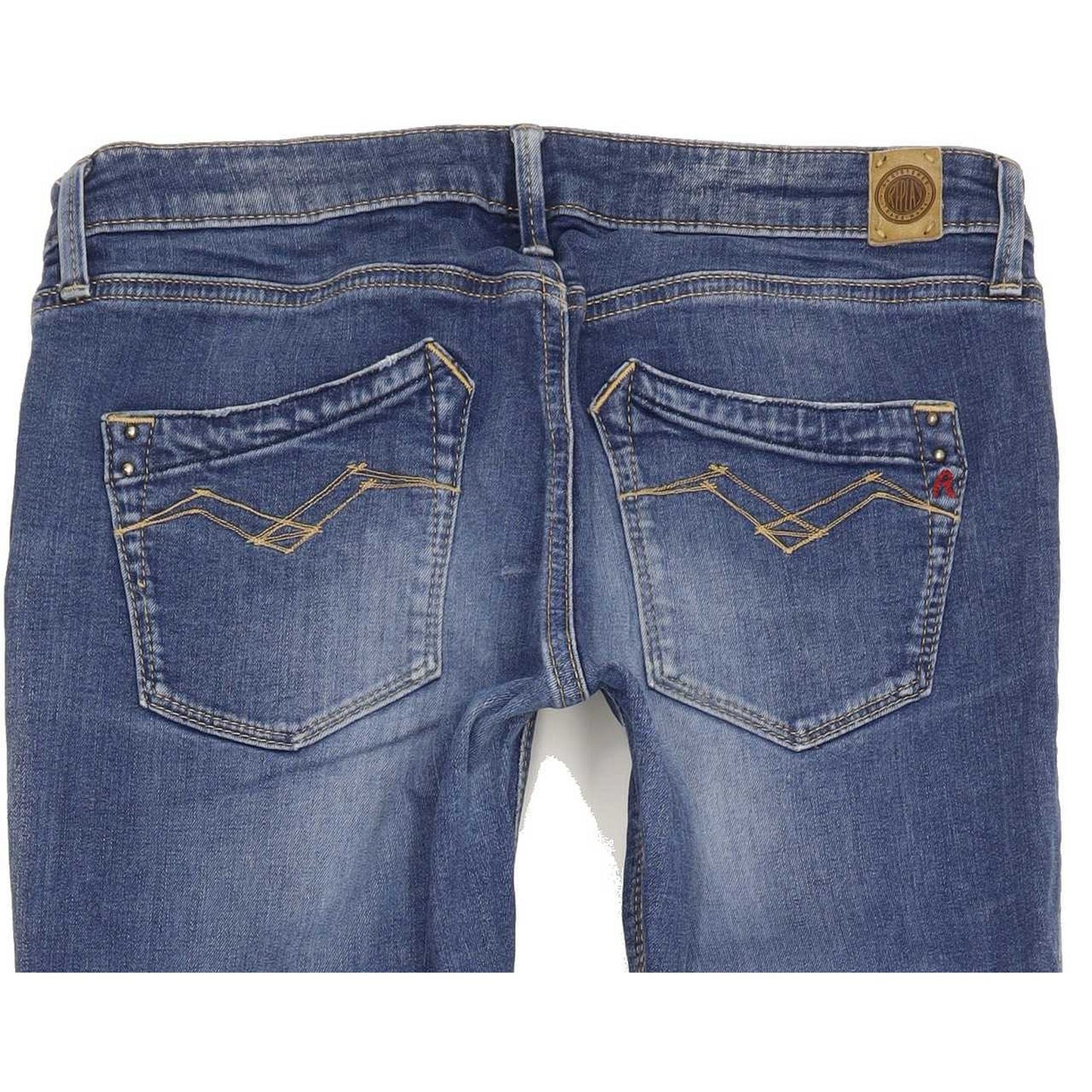 Replay Roxeanne Women Blue Straight Slim Stretch Jeans W28 L31