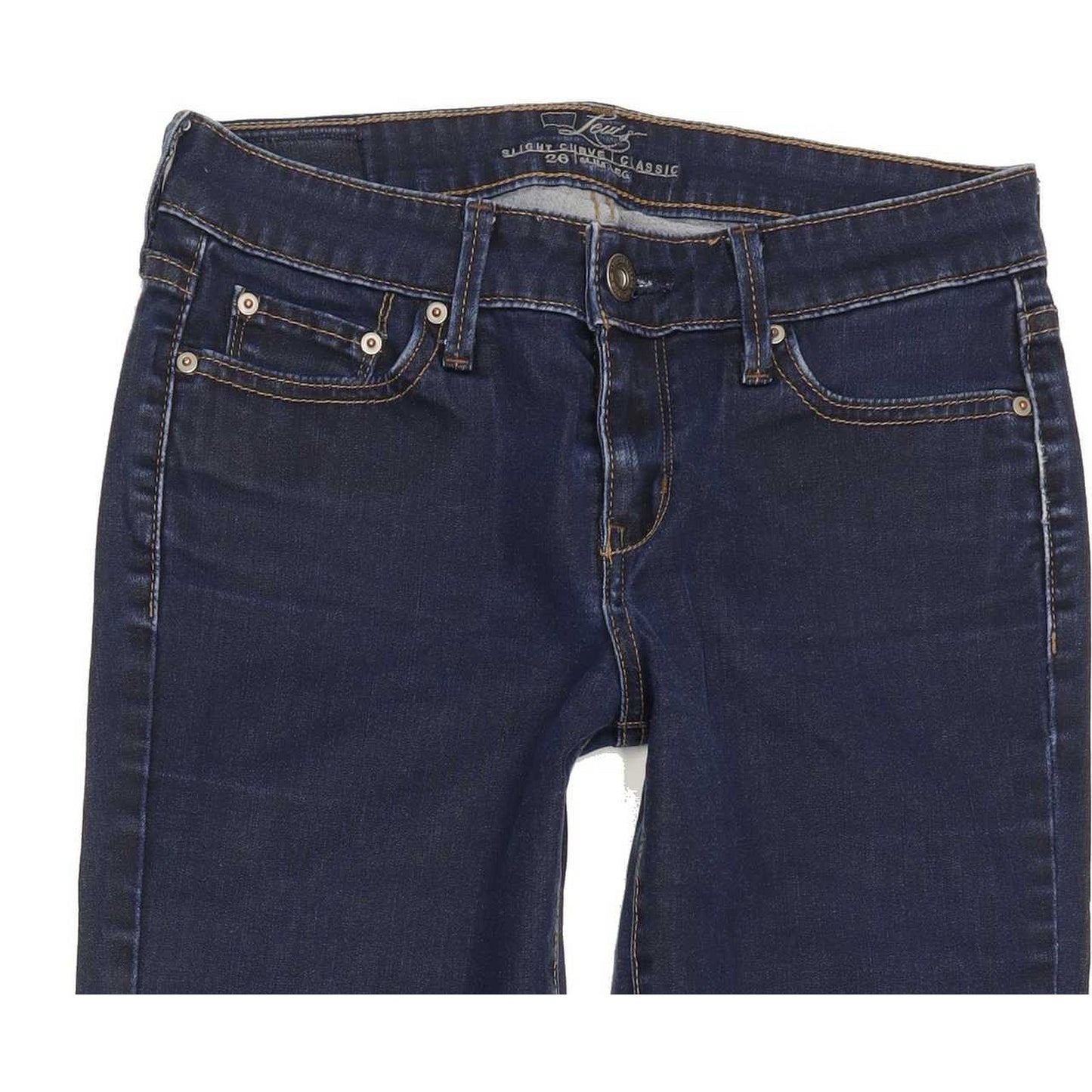 Levi's Slight Curve Women Blue Straight Classic Stretch Jeans W26 L26