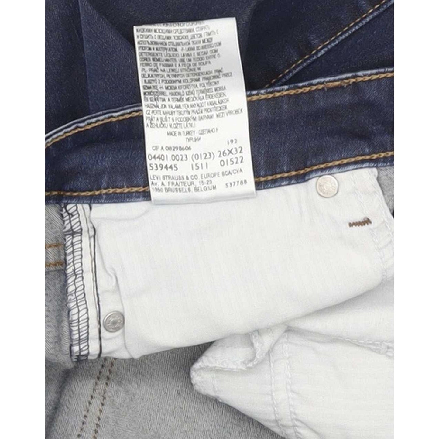 Levi's Slight Curve Women Blue Straight Classic Stretch Jeans W26 L26