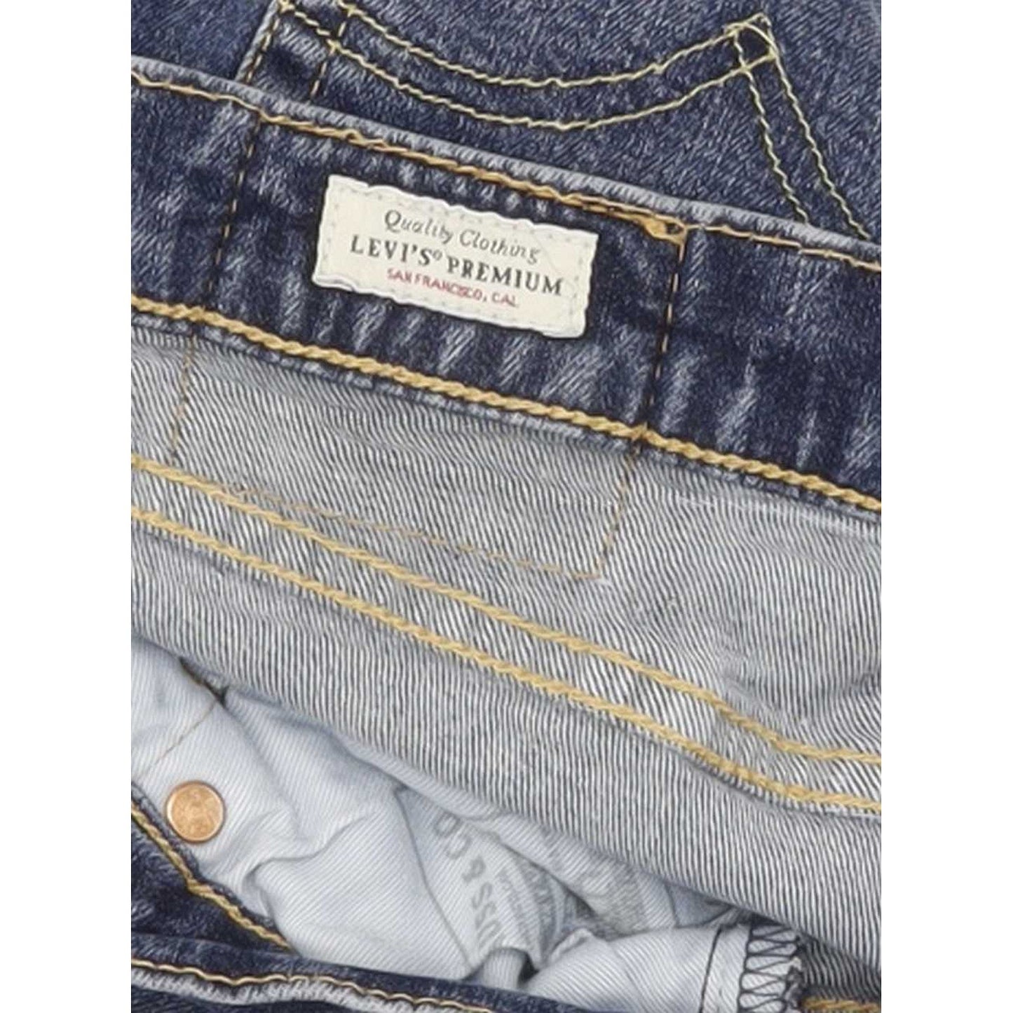 Levi's 512 Men Blue Tapered Slim Stretch Jeans W30 L27