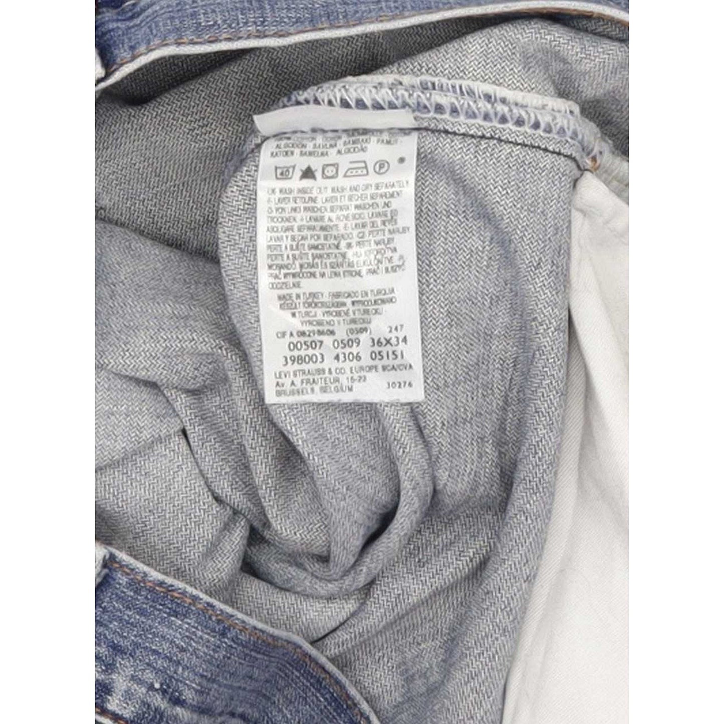 Levi's 509 Men Blue Straight Regular Jeans W36 L33
