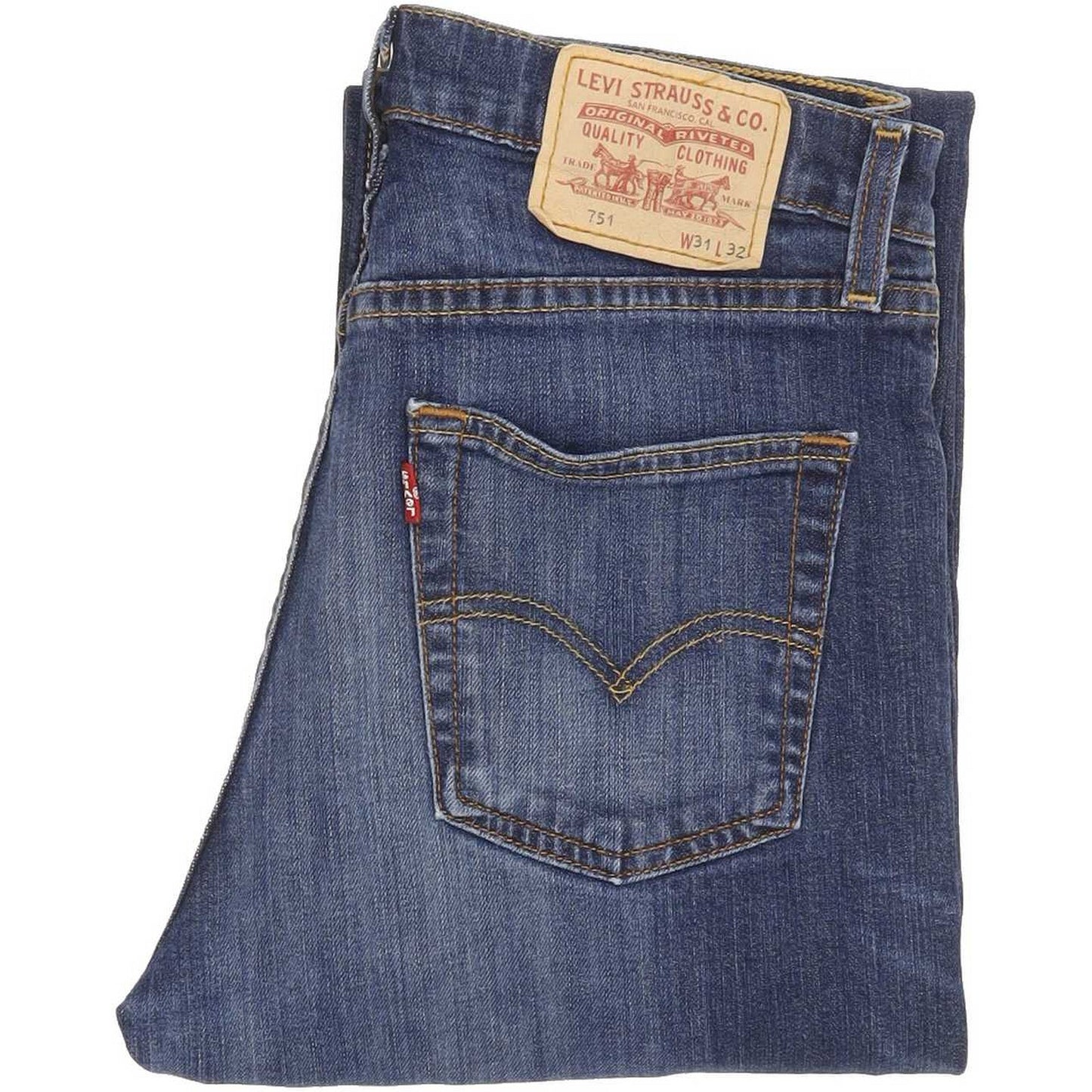 Levi's 751 Men Blue Straight Regular Jeans W31 L28