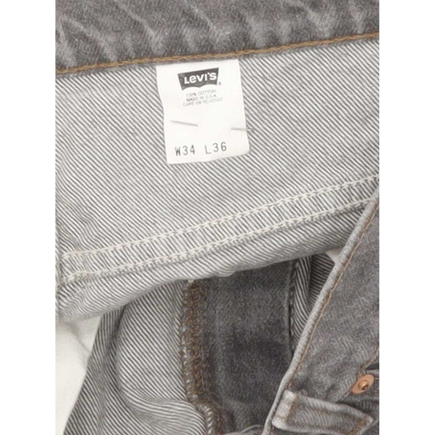 Levi's 517 Made in USA Men Grey Straight Regular Jeans W34 L31