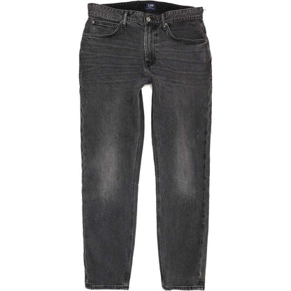 Lee Comfort Men Charcoal Tapered Regular Stretch Jeans W33 L31