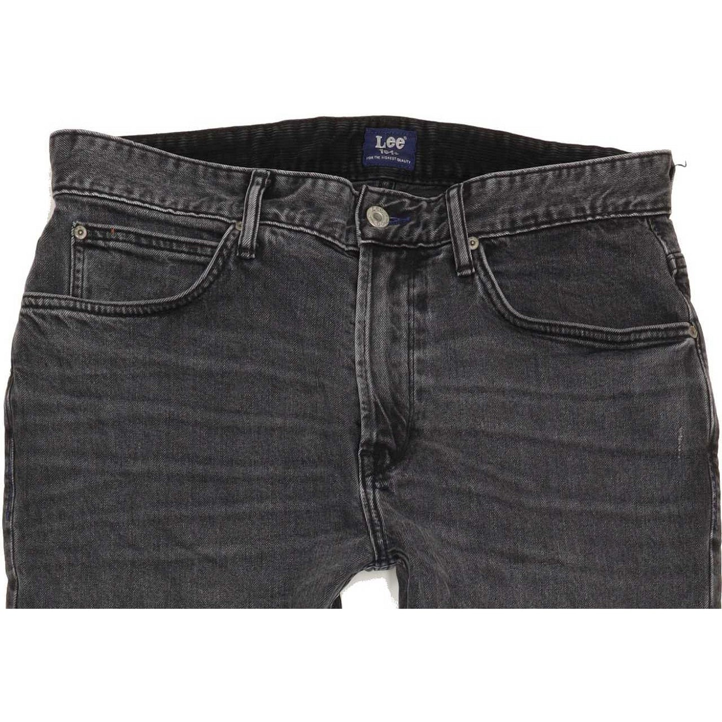 Lee Comfort Men Charcoal Tapered Regular Stretch Jeans W33 L31