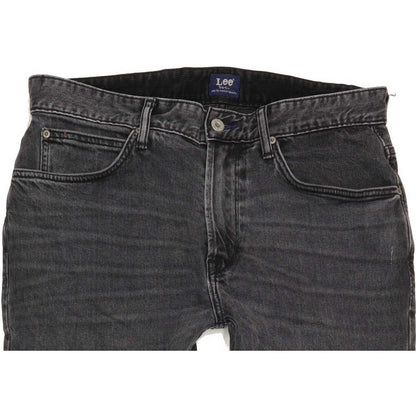 Lee Comfort Men Charcoal Tapered Regular Stretch Jeans W33 L31