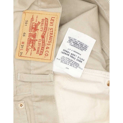 Levi's 581 Men Beige Straight Regular Jeans W31 L34