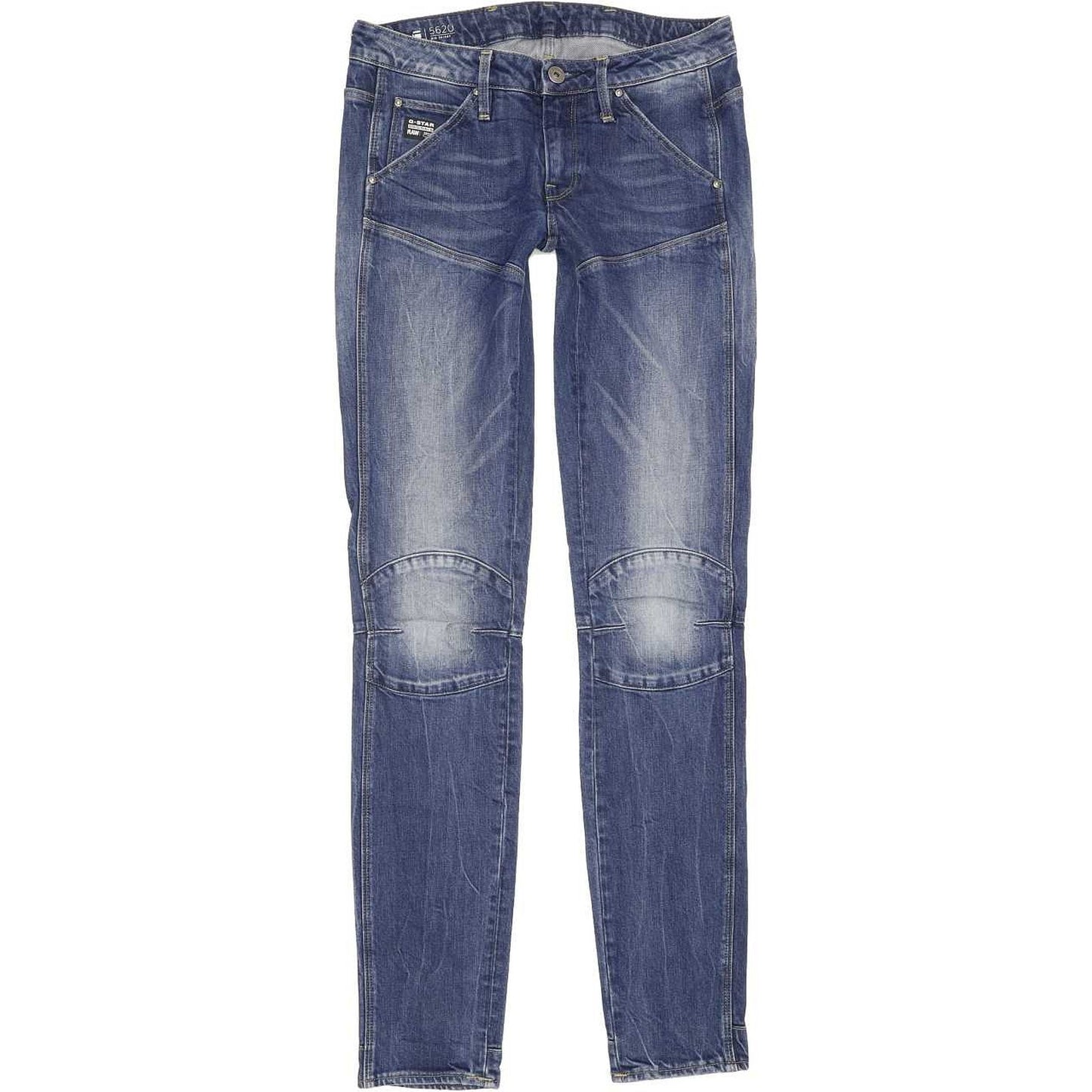 G-Star 5620 Mid Women Blue Skinny Slim Stretch Jeans W26 L32