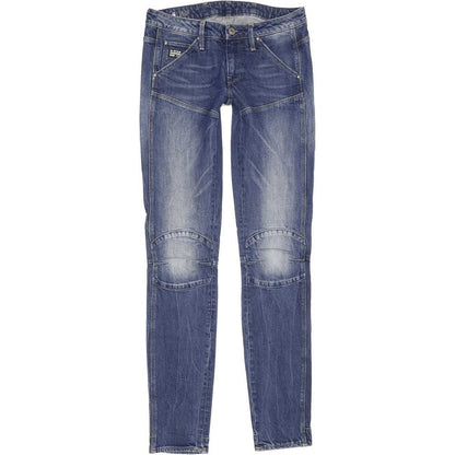 G-Star 5620 Mid Women Blue Skinny Slim Stretch Jeans W26 L32
