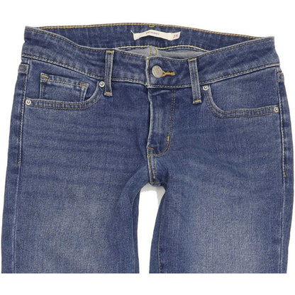Levi's 711 Women Blue Skinny Slim Stretch Jeans W24 L30