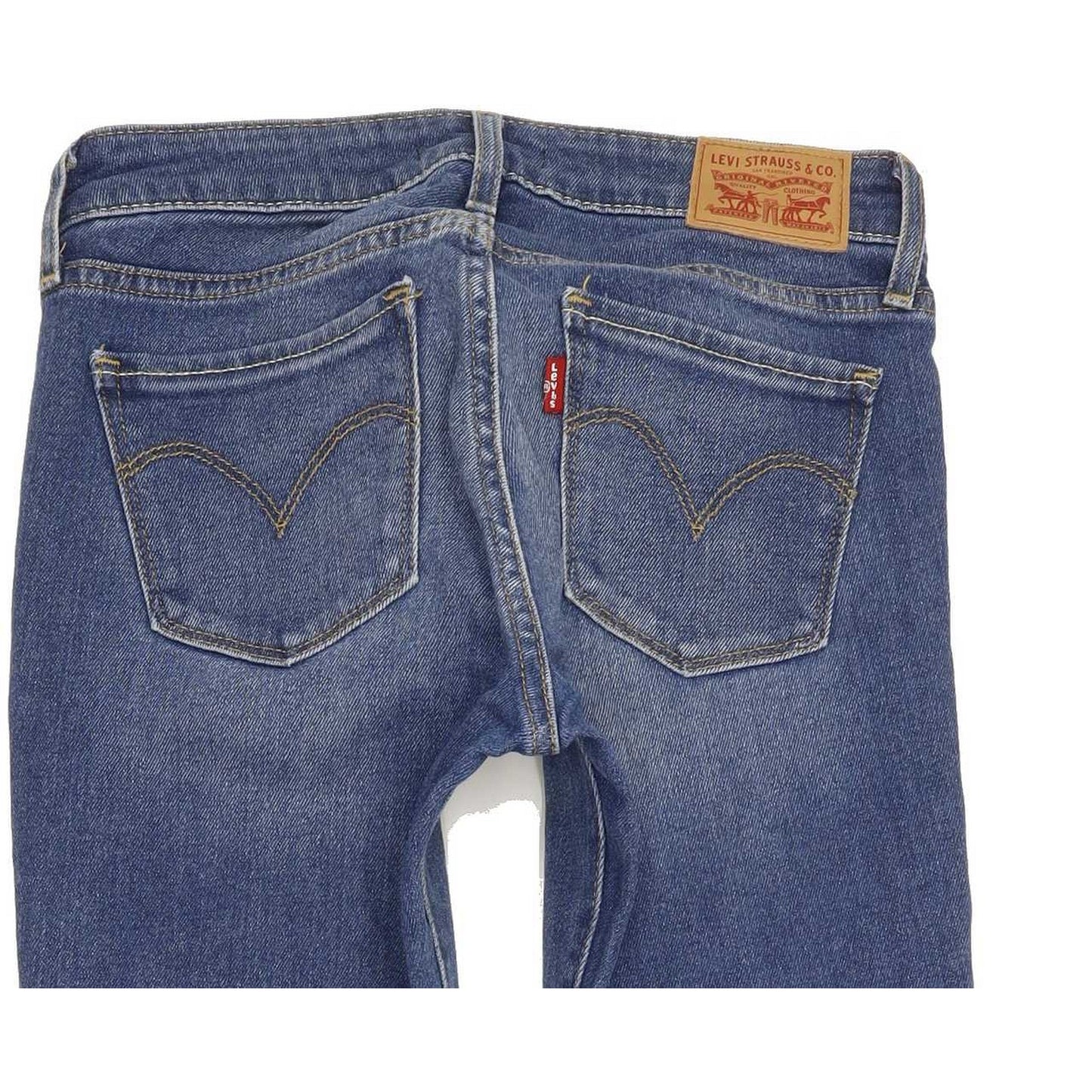 Levi's 711 Women Blue Skinny Slim Stretch Jeans W24 L30
