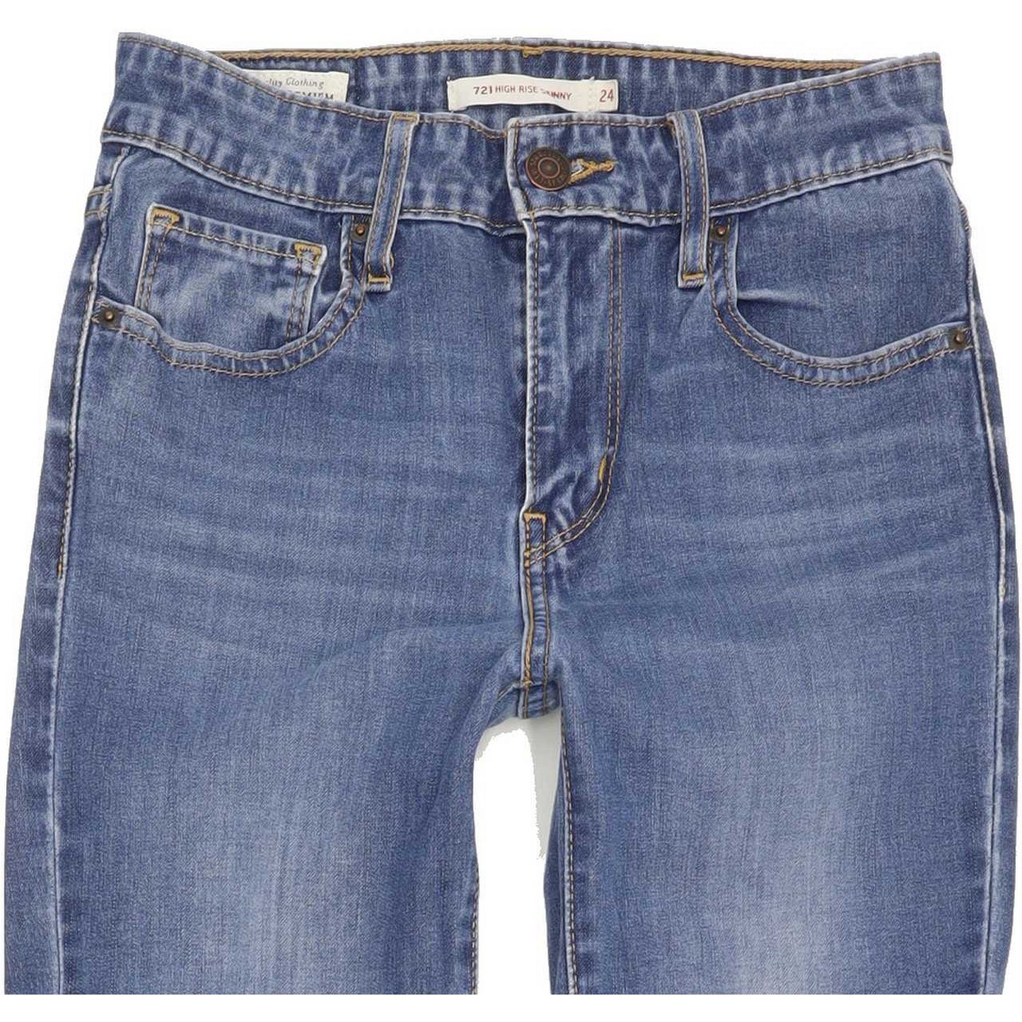 Levi's 721 High Rise Women Blue Skinny Jeans W24 L29