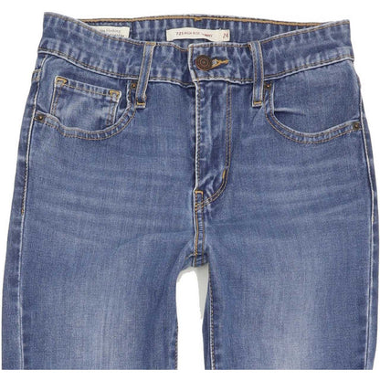 Levi's 721 High Rise Women Blue Skinny Jeans W24 L29
