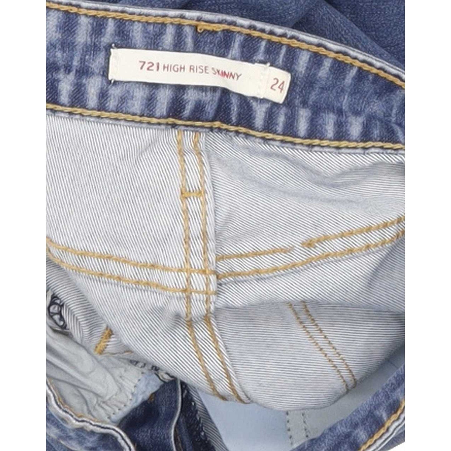 Levi's 721 High Rise Women Blue Skinny Jeans W24 L29