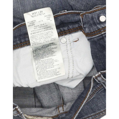 Wrangler Texas Men Blue Straight Regular Stretch Jeans W31 L33