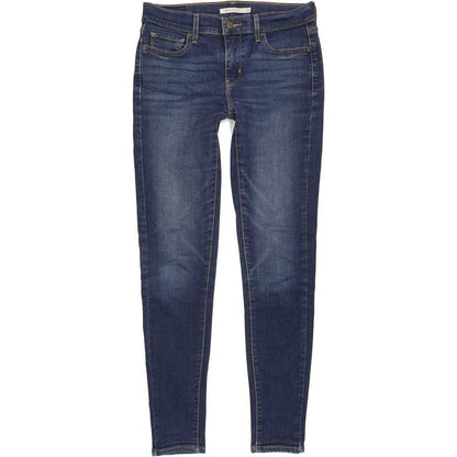 Levi's 710 Super Women Blue Skinny Slim Stretch Jeans W29 L29