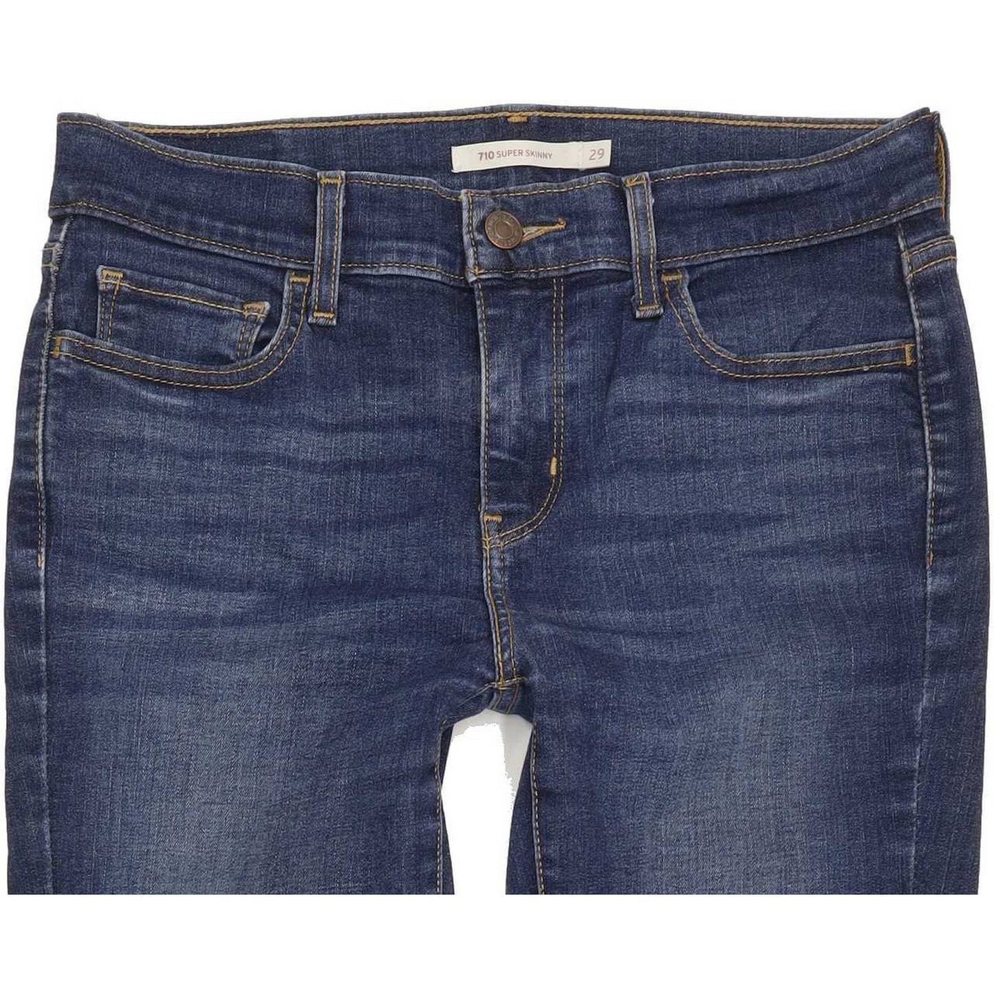 Levi's 710 Super Women Blue Skinny Slim Stretch Jeans W29 L29