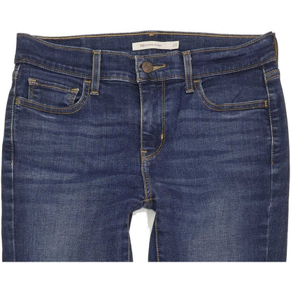 Levi's 710 Super Women Blue Skinny Slim Stretch Jeans W29 L29
