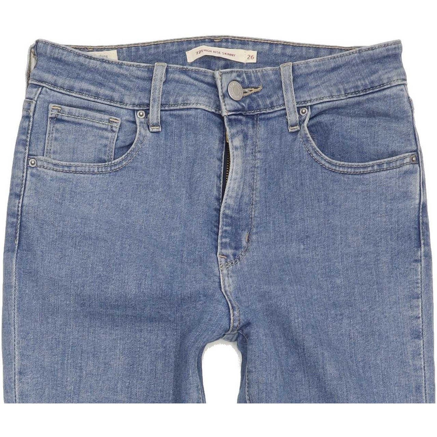 Levi's 721 High Rise Women Blue Skinny Slim Stretch Jeans W26 L28