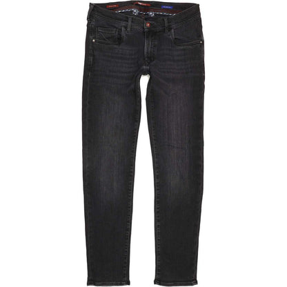 Pioneer Ryan Men Black Straight Regular Stretch Jeans W34 L33