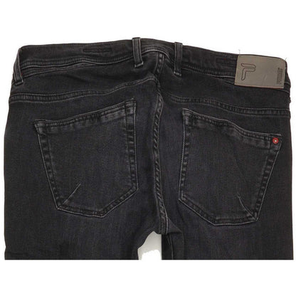 Pioneer Ryan Men Black Straight Regular Stretch Jeans W34 L33