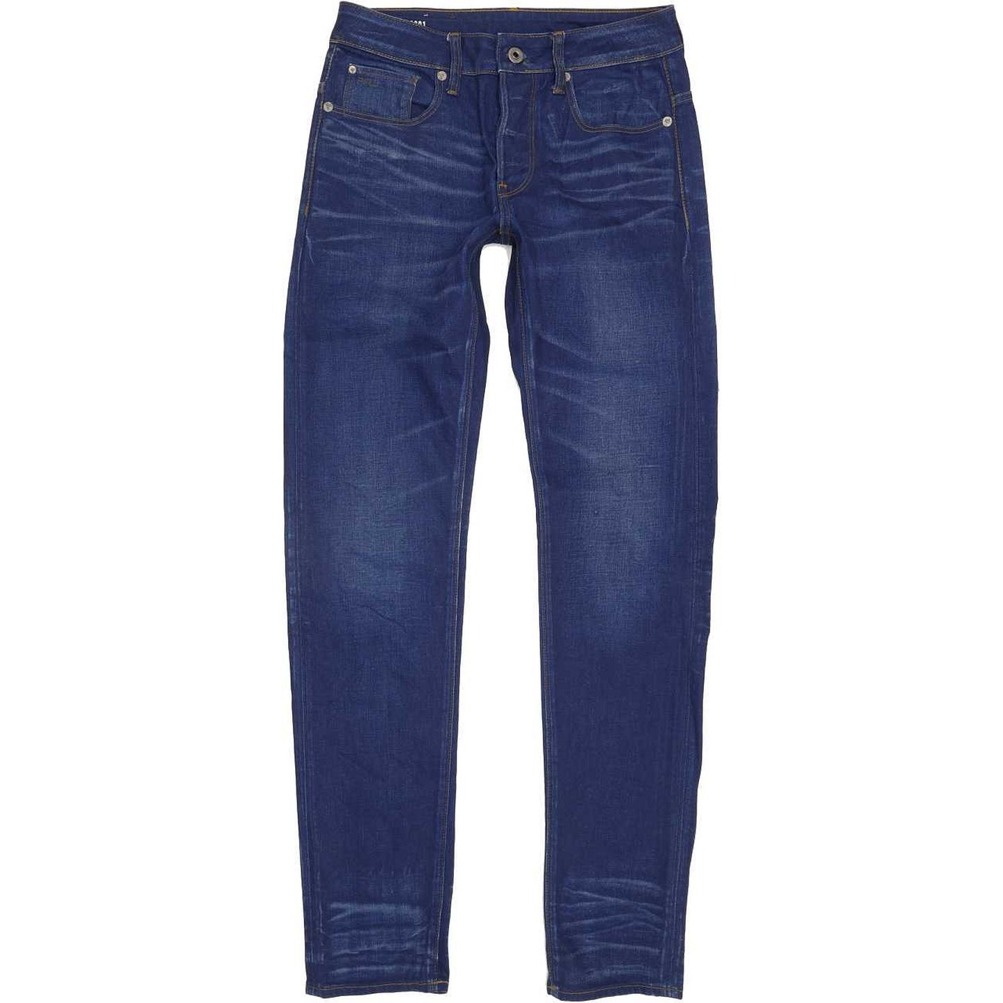 G-Star 3301 Men Blue Straight Slim Stretch Jeans W28 L33