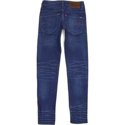 G-Star 3301 Men Blue Straight Slim Stretch Jeans W28 L33