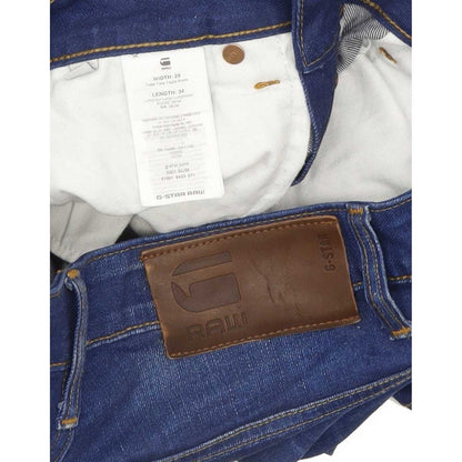 G-Star 3301 Men Blue Straight Slim Stretch Jeans W28 L33