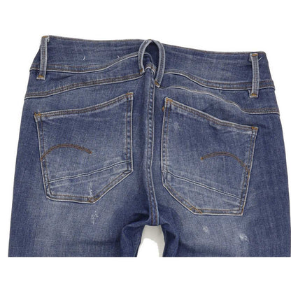 G-Star Lynn d-Mid Women Blue Skinny Regular Stretch Jeans W28 L30
