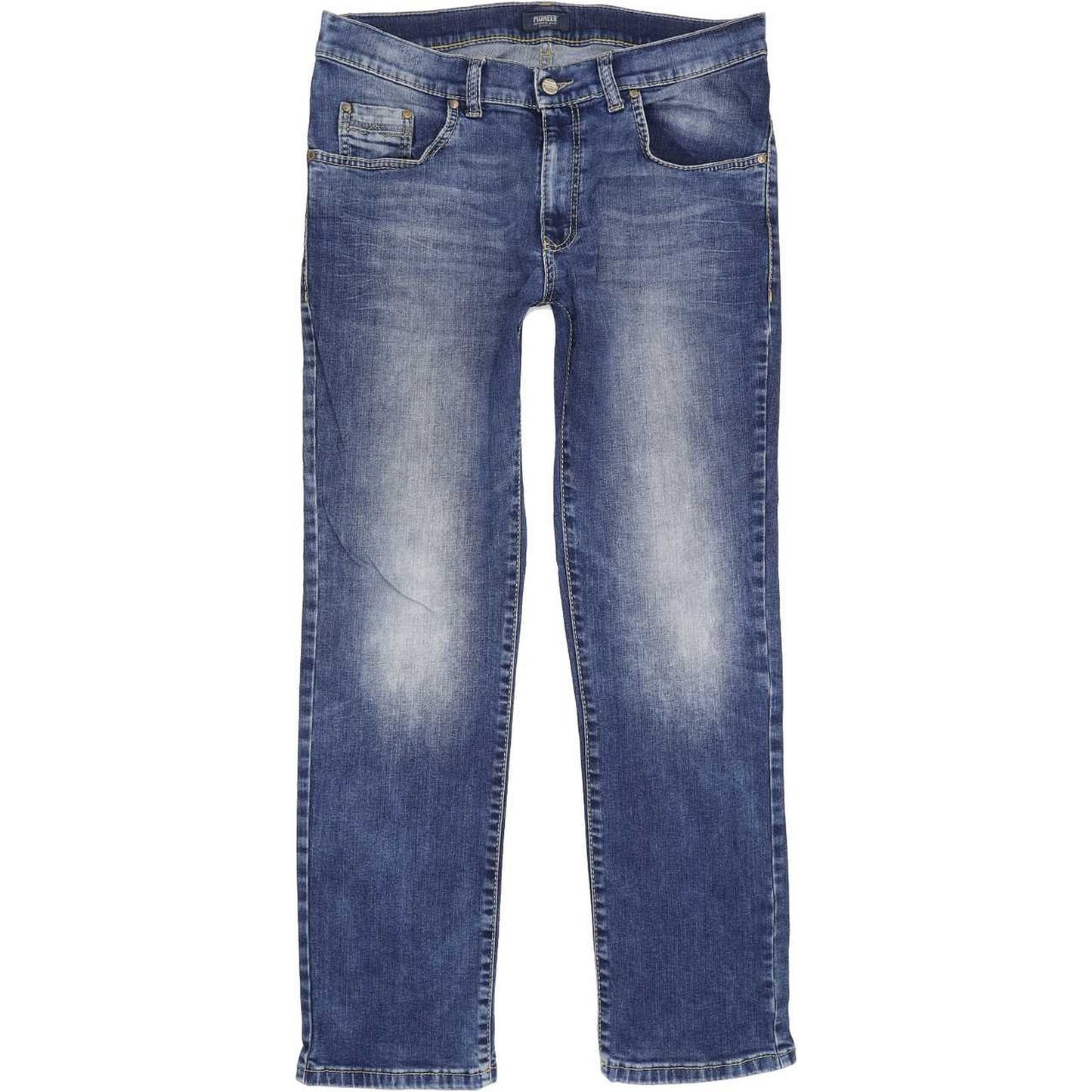 Pioneer Rando Men Blue Straight Regular Stretch Jeans W34 L30