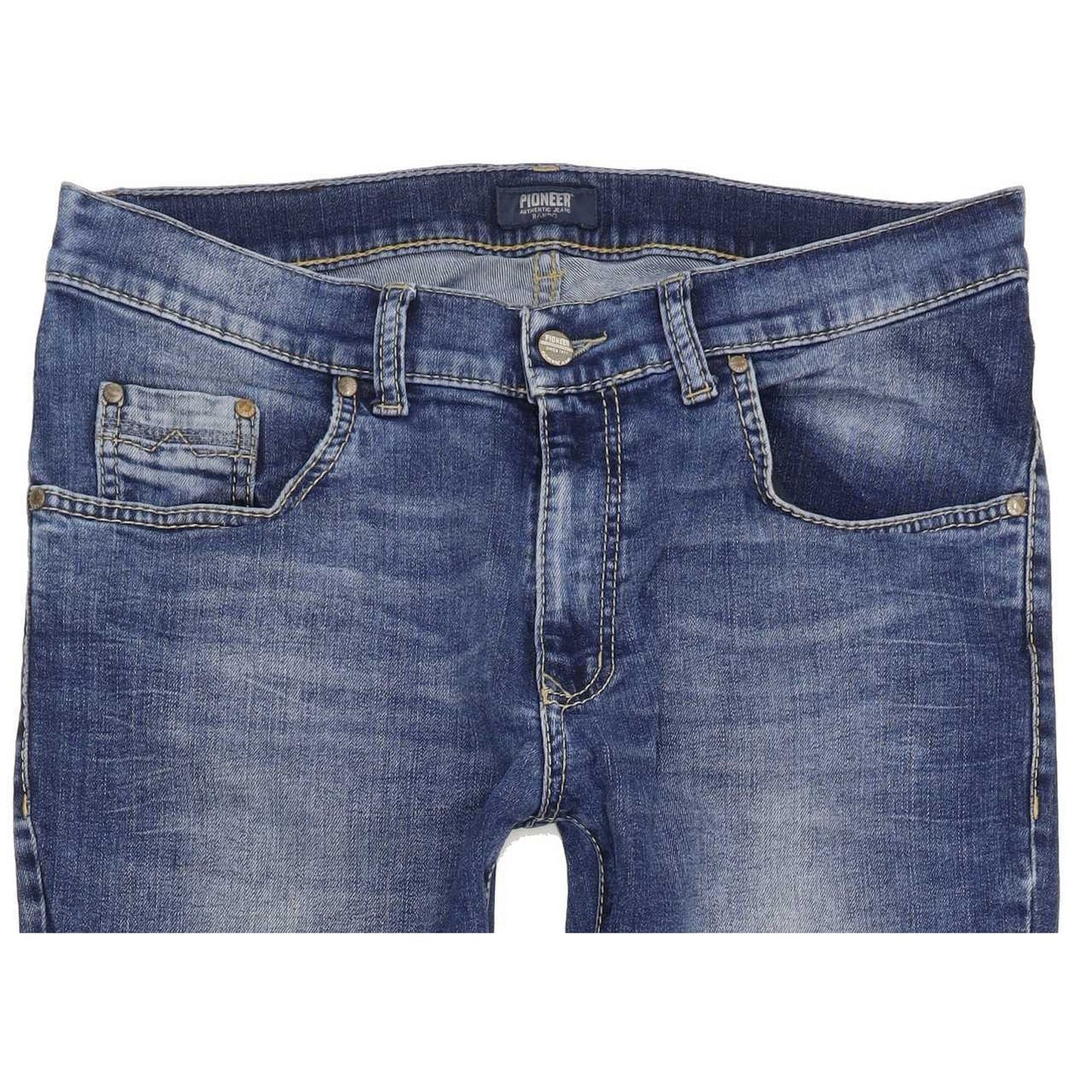 Pioneer Rando Men Blue Straight Regular Stretch Jeans W34 L30