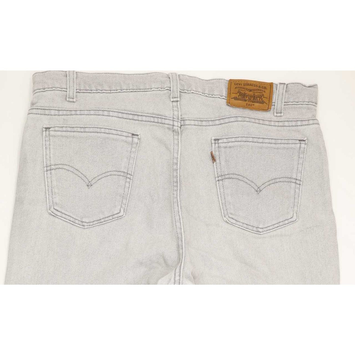 Levi's 540 Flex Made in USA Grey Straight Relaxed Stretch Jeans High Waisted W36 L32