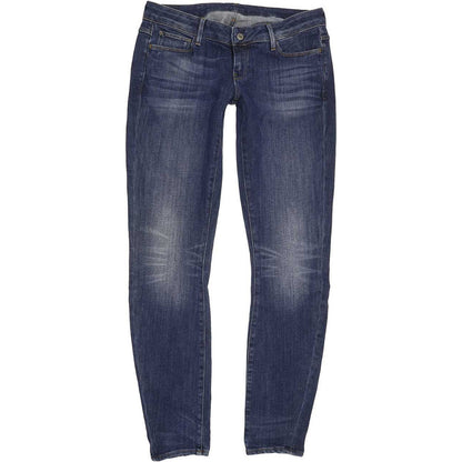 G-Star 3301 Deconst Low Women Blue Skinny Slim Stretch Jeans W31 L32