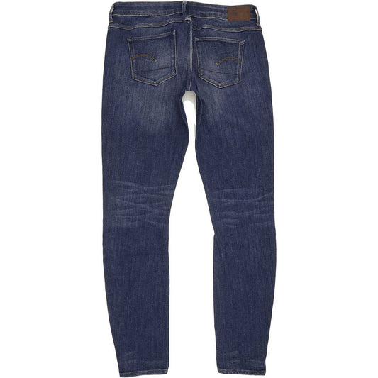 G-Star 3301 Deconst Low Women Blue Skinny Slim Stretch Jeans W31 L32
