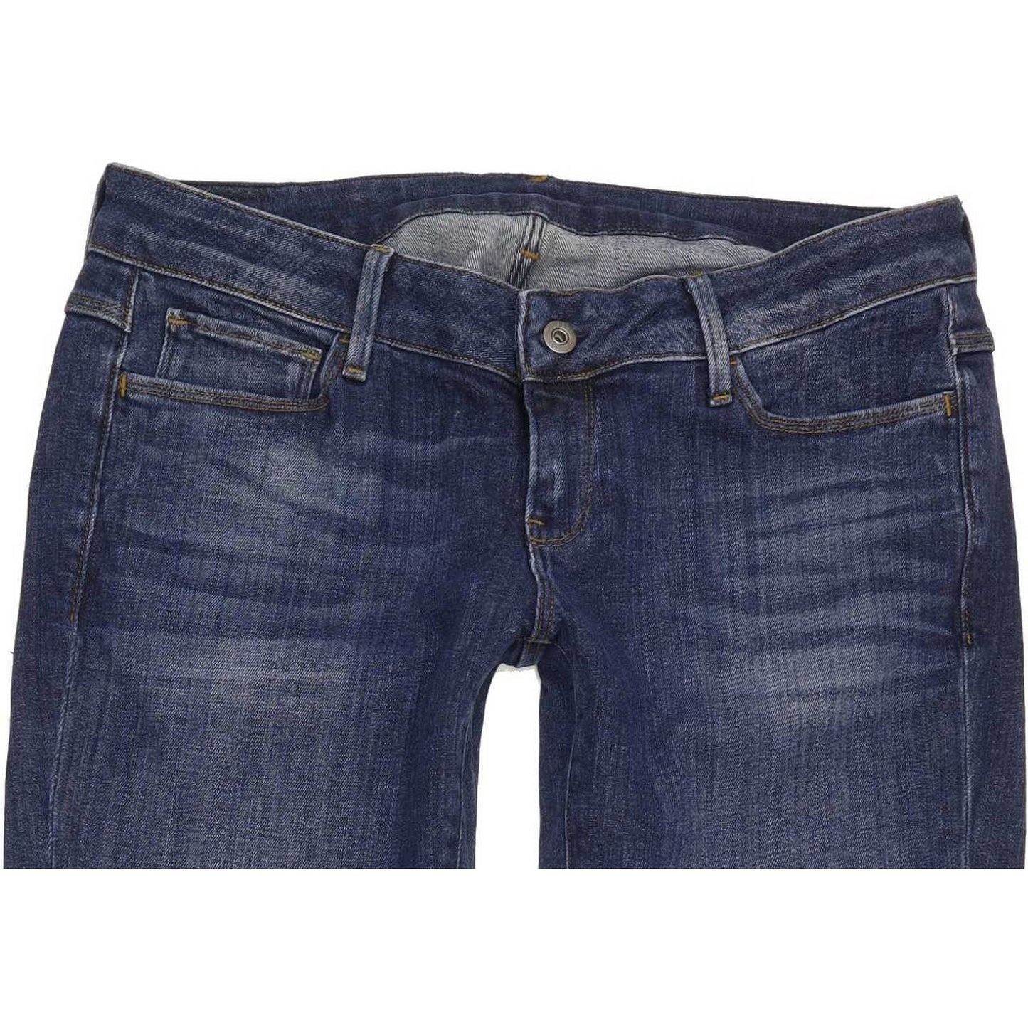 G-Star 3301 Deconst Low Women Blue Skinny Slim Stretch Jeans W31 L32