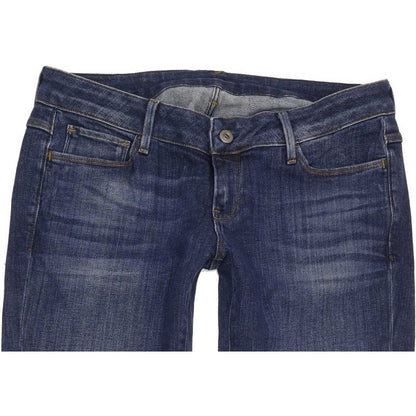 G-Star 3301 Deconst Low Women Blue Skinny Slim Stretch Jeans W31 L32