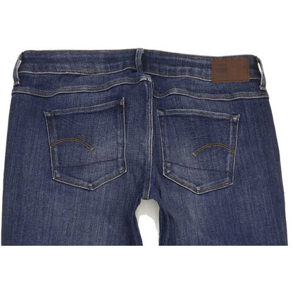 G-Star 3301 Deconst Low Women Blue Skinny Slim Stretch Jeans W31 L32