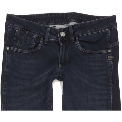 G-Star Refender Women Blue Skinny Slim Stretch Jeans W28 L34
