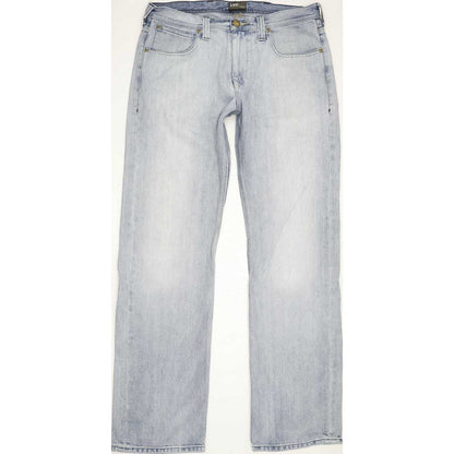 Lee Kent Men Blue Straight Regular Jeans W34 L34