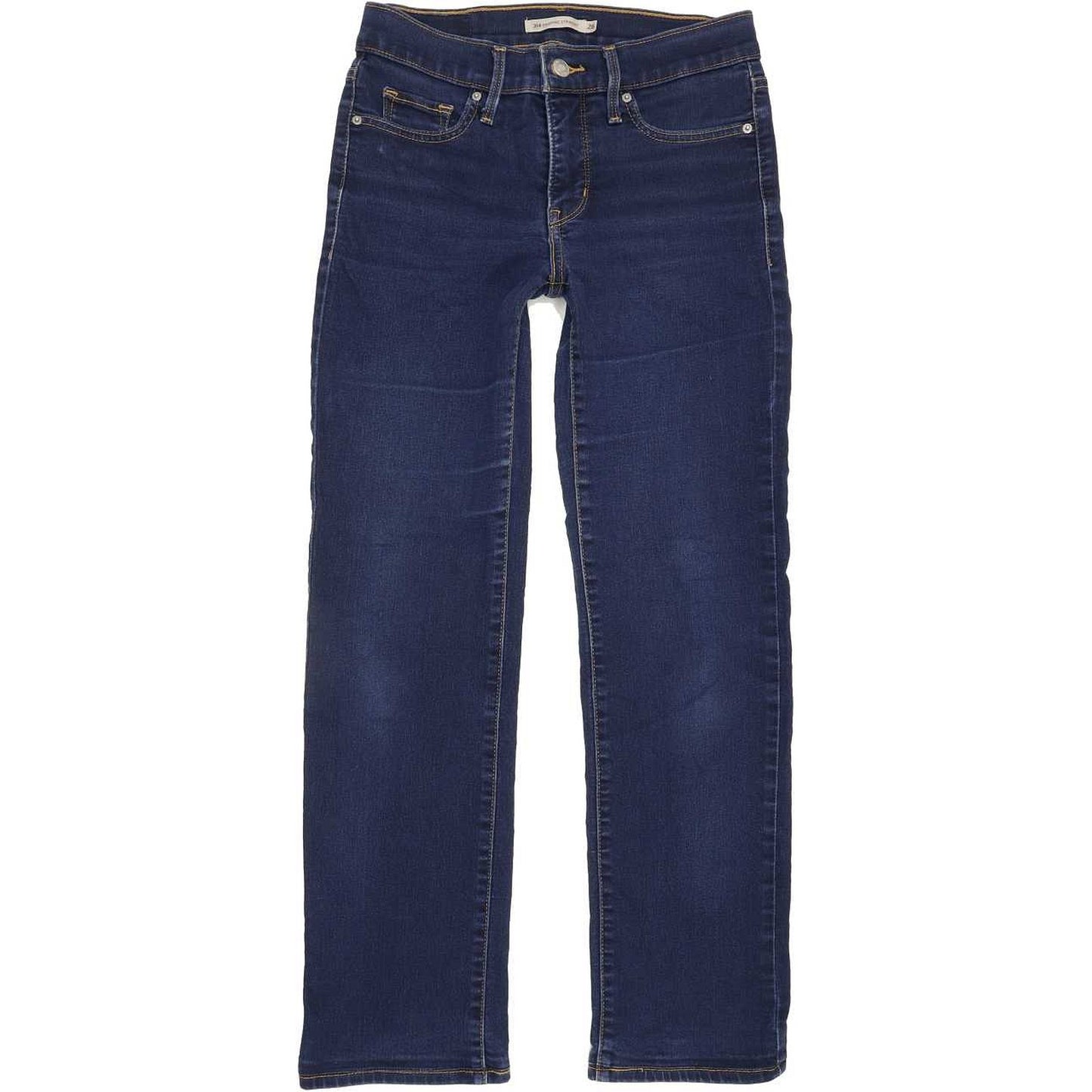 Levi's 314 Shaping Women Blue Straight Slim Stretch Jeans W26 L27